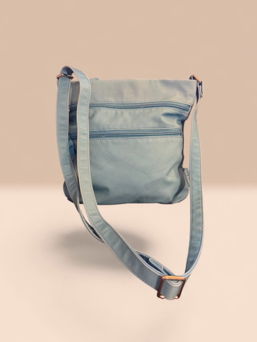 Vera Bradley Turquoise Reef Water Blue Triple Zip Hipster Crossbody Bag